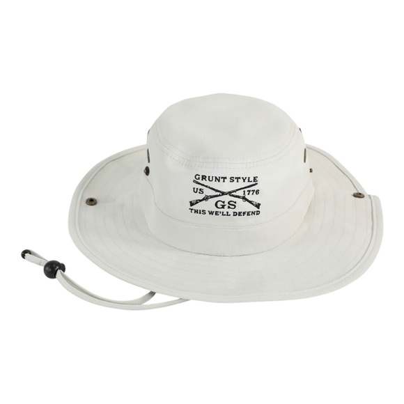 Unisex Grunt Style Khaki Booney Hat - Picture 8 of 8